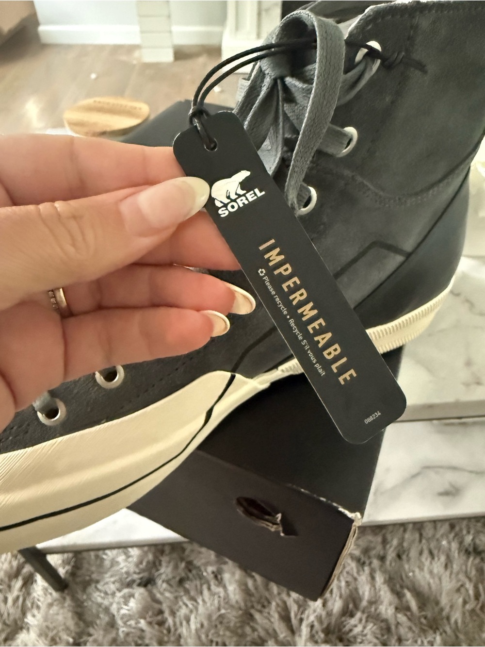 Sorel Leather Sneakers NWT- High-Top Grit Sneaker Boot - Picture 5 of 16